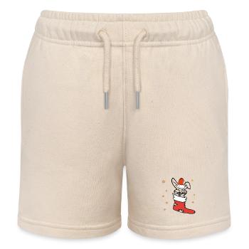 Lapin de Pâques Saint-Nicolas - Short de jogging enfant bio Stanley/Stella - écru doux - Devant