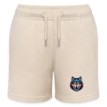 Wolf - Kinder Organic Joggingshorts Mini Bolter von Stanley/Stella - Natur - Vorne