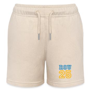 ROUMANIE - Short de jogging enfant bio Stanley/Stella - écru doux - Devant