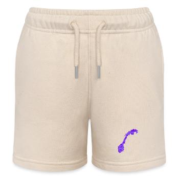 Norway - Norge - Norwegen - Flagge - Skandinavien - Kinder Organic Joggingshorts Mini Bolter von Stanley/Stella - Natur - Vorne
