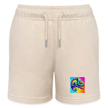 chameleon - Kids Organic Sweat Shorts by Stanley/Stella - soft Ecru - Front