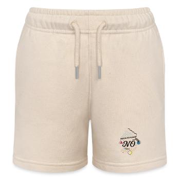 Bevor du fragst: NÖ - nein nope dagegen - Kinder Organic Joggingshorts Mini Bolter von Stanley/Stella - Natur - Vorne