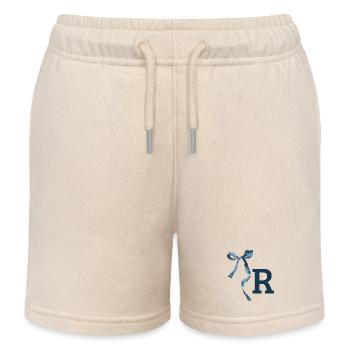 Monogramm r Geschenkidee - Kinder Organic Joggingshorts Mini Bolter von Stanley/Stella - Natur - Vorne