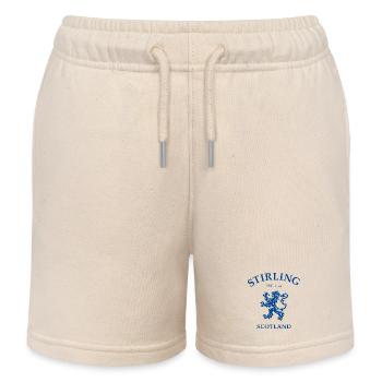 Stirling Scotland - Kids Organic Sweat Shorts by Stanley/Stella - soft Ecru - Front