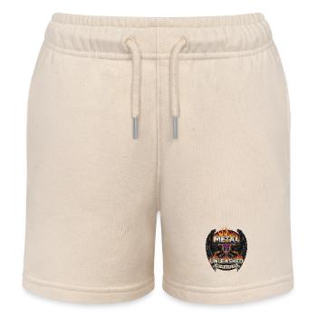 Metal Unleashed Firing Guitars - Kids Organic Sweat Shorts by Stanley/Stella - soft Ecru - Front