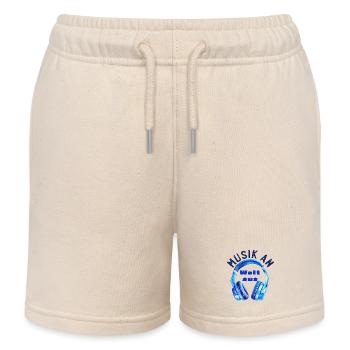 Kopfhörer - Musik an - Welt aus - Musiker - Kinder Organic Joggingshorts Mini Bolter von Stanley/Stella - Natur - Vorne
