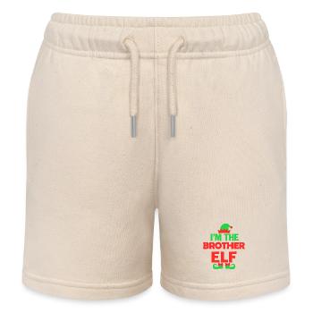 Je suis le frère elfe - Short de jogging enfant bio Stanley/Stella - écru doux - Devant