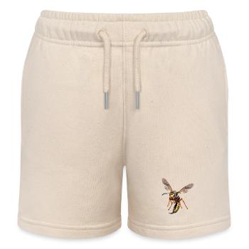 German wasp - Kids Organic Sweat Shorts by Stanley/Stella - soft Ecru - Front