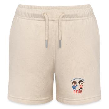 Die Regierung sollte doch... NEIN! - Kinder Organic Joggingshorts Mini Bolter von Stanley/Stella - Natur - Vorne