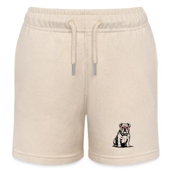 Bouledogue français - Short de jogging enfant bio Stanley/Stella - écru doux - Devant