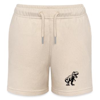 Tyrannosaurus Rex – Dinosaurier - Kinder Organic Joggingshorts Mini Bolter von Stanley/Stella - Natur - Vorne