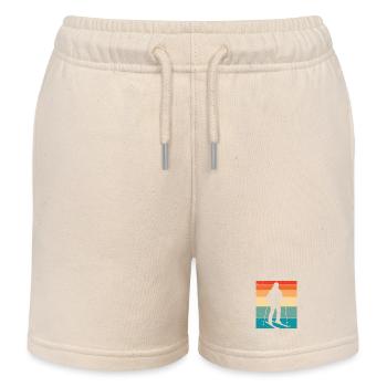 Skifahren Skifahrer ski  - Kinder Organic Joggingshorts Mini Bolter von Stanley/Stella - Natur - Vorne