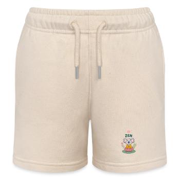 Zen-Koala auf Lotus - Kinder Organic Joggingshorts Mini Bolter von Stanley/Stella - Natur - Vorne