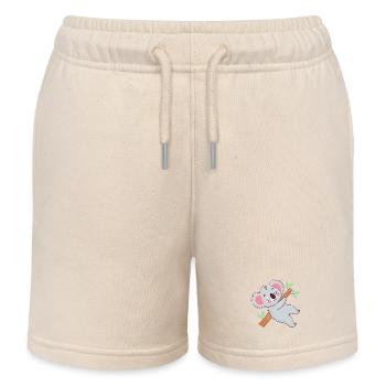 Kuscheliger Koala am Ast - Kinder Organic Joggingshorts Mini Bolter von Stanley/Stella - Natur - Vorne