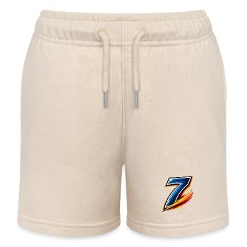 Numéro 7 Joueur de football Speed - Short de jogging enfant bio Stanley/Stella - écru doux - Devant
