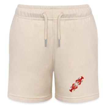 Roter Hummer   - Kinder Organic Joggingshorts Mini Bolter von Stanley/Stella - Natur - Vorne