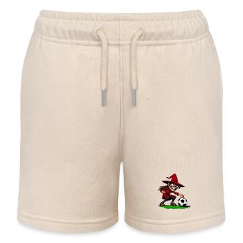 Footballeur Sorcière - Short de jogging enfant bio Stanley/Stella - écru doux - Devant