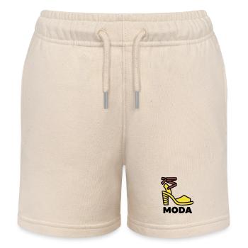 High Heel Schuh Moda Italien Mode Urlaub - Kinder Organic Joggingshorts Mini Bolter von Stanley/Stella - Natur - Vorne