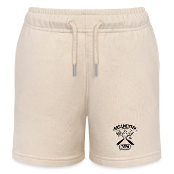 Grillmeister Papa Vatertag Grillen Männer - Kinder Organic Joggingshorts Mini Bolter von Stanley/Stella - Natur - Vorne