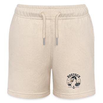 Rostock Möwe mit Pfeife - Kinder Organic Joggingshorts Mini Bolter von Stanley/Stella - Natur - Vorne