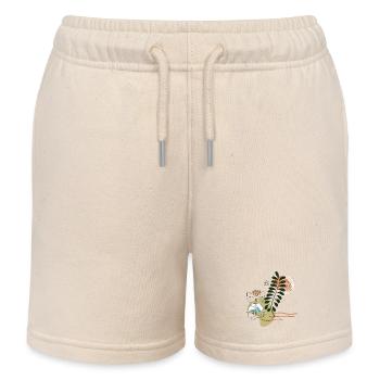 Katzenfreund  - Kinder Organic Joggingshorts Mini Bolter von Stanley/Stella - Natur - Vorne