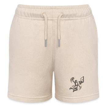 Basketball Player Dunking Streetball Club - Kids Organic Sweat Shorts by Stanley/Stella - soft Ecru - Front