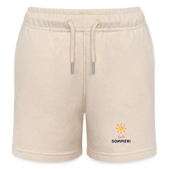 Hallo, Sommer! - Kinder Organic Joggingshorts Mini Bolter von Stanley/Stella - Natur - Vorne