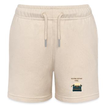Du bist genau mein Typ - Kinder Organic Joggingshorts Mini Bolter von Stanley/Stella - Natur - Vorne
