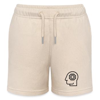Ai, Artificial Intelligence, AI Technology - Kids Organic Sweat Shorts by Stanley/Stella - soft Ecru - Front