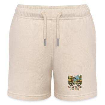 Boho E-Bike Gardasee Explorer - Kinder Organic Joggingshorts Mini Bolter von Stanley/Stella - Natur - Vorne