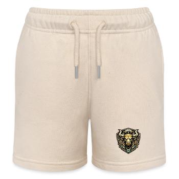 Goldstier Emblem - Kinder Organic Joggingshorts Mini Bolter von Stanley/Stella - Natur - Vorne