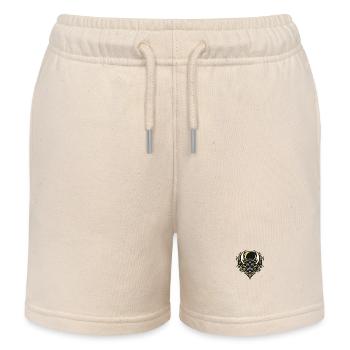 Dragon crown with runic ornaments - Kids Organic Sweat Shorts by Stanley/Stella - soft Ecru - Front