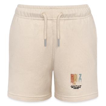 Holz jammert nicht, Holz macht einfach seinen Job - Kinder Organic Joggingshorts Mini Bolter von Stanley/Stella - Natur - Vorne