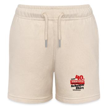 Scheiß Shirt zum 40. Geburtstag Geschenk - Kinder Organic Joggingshorts Mini Bolter von Stanley/Stella - Natur - Vorne