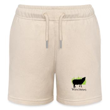 "Wolf im Schafspelz: Täuschend charmant" - Kinder Organic Joggingshorts Mini Bolter von Stanley/Stella - Natur - Vorne