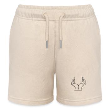schalenhaende - Short de jogging enfant bio Stanley/Stella - écru doux - Devant