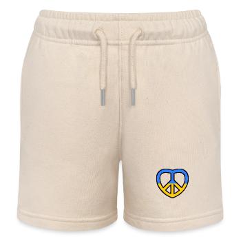 Ukraine - Kinder Organic Joggingshorts Mini Bolter von Stanley/Stella - Natur - Vorne