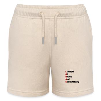 LOHAS - Short de jogging enfant bio Stanley/Stella - écru doux - Devant
