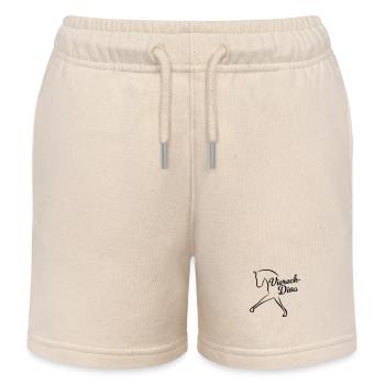 Dressurreiterin - Kinder Organic Joggingshorts Mini Bolter von Stanley/Stella - Natur - Vorne