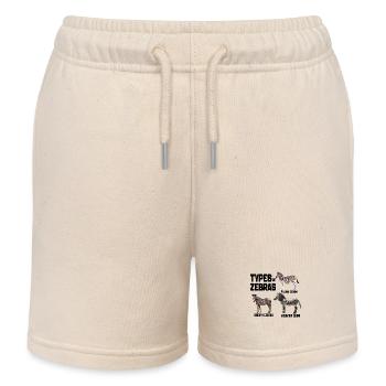 Arten von Zebras, Liste der Zebrarassen Tierliebhaber - Kinder Organic Joggingshorts Mini Bolter von Stanley/Stella - Natur - Vorne