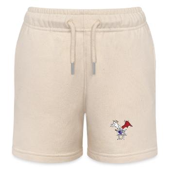 Angel Devil Skeleton Horror Fantasy Dark Musician - Kids Organic Sweat Shorts by Stanley/Stella - soft Ecru - Front