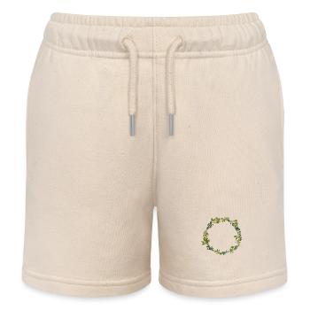 couronne de feuillage - Short de jogging enfant bio Stanley/Stella - écru doux - Devant