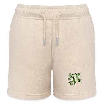 904 W drawing sheet - Kids Organic Sweat Shorts by Stanley/Stella - soft Ecru - Front