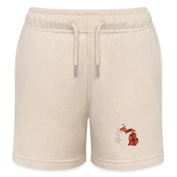 Michigan (United States) | real basketball | Map Sct - Kids Organic Sweat Shorts by Stanley/Stella - soft Ecru - Front