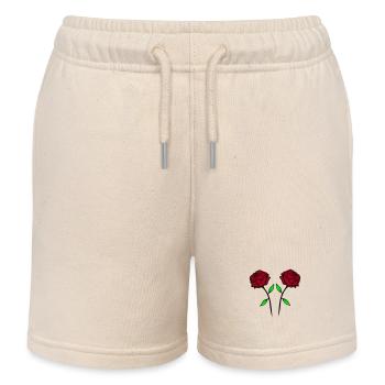 Roses - Short de jogging enfant bio Stanley/Stella - écru doux - Devant