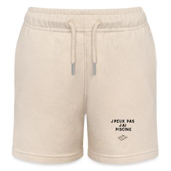 I can't I have a swimming pool - Kids Organic Sweat Shorts by Stanley/Stella - soft Ecru - Front