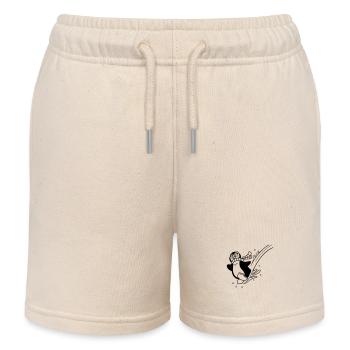Coloriage amusant pingouin pour vêtements pour enfants - Short de jogging enfant bio Stanley/Stella - écru doux - Devant