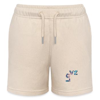 LOVE - Short de jogging enfant bio Stanley/Stella - écru doux - Devant