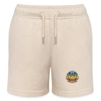 Crabe - Short de jogging enfant bio Stanley/Stella - écru doux - Devant