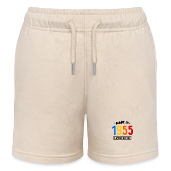 Made in 1955 - Limited Edition - Geburtsjahr - Kinder Organic Joggingshorts Mini Bolter von Stanley/Stella - Natur - Vorne